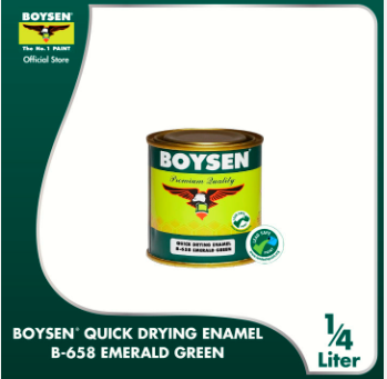 BOYSEN QUICK DRYING ENAMEL EMERALD GREEN B-658 1/4L