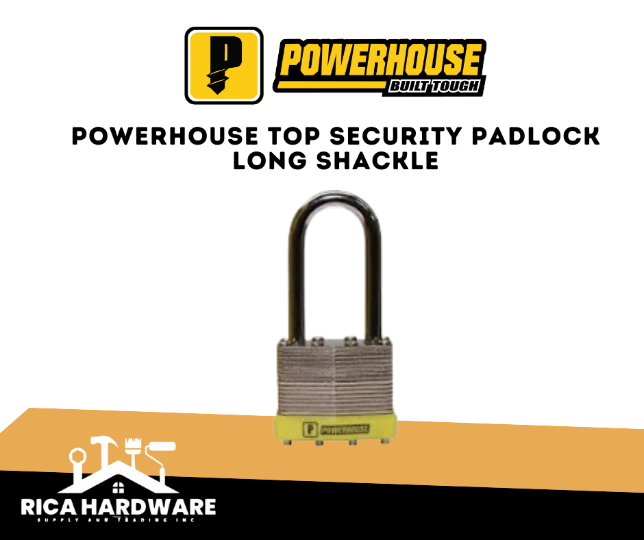 POWERHOUSE TOP SECURITY PADLOCK LONG SHACKLE (40MM / 50MM)