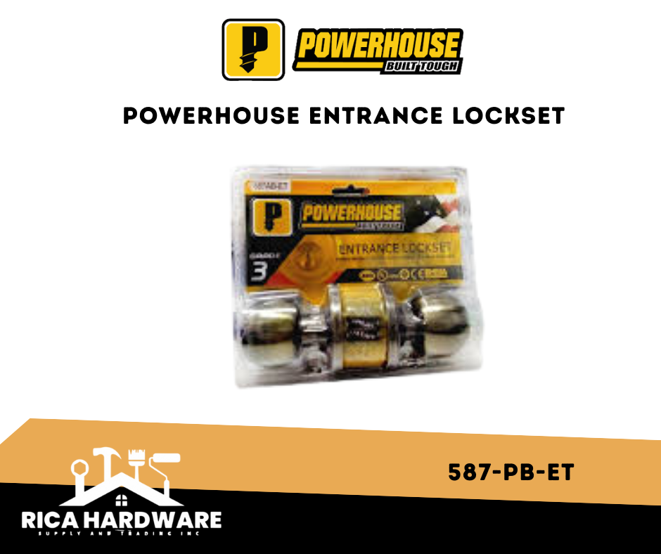 POWERHOUSE ENTRANCE LOCKSET 587-PB-ET