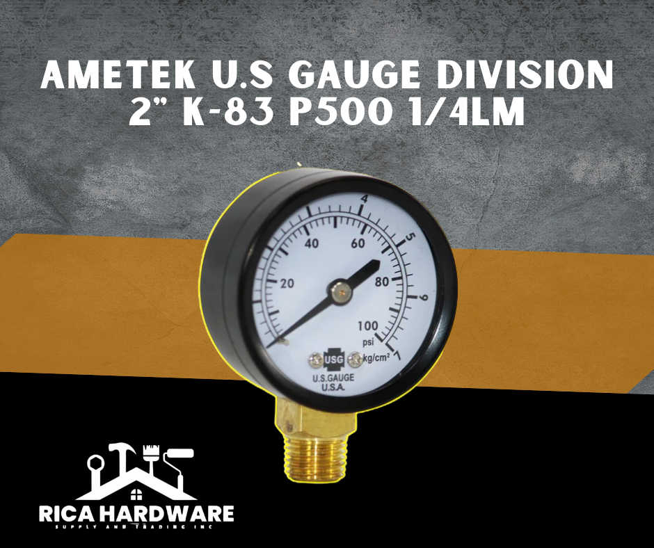 AMETEK U.S GAUGE DIVISION 2" K-83 P500 1/4LM