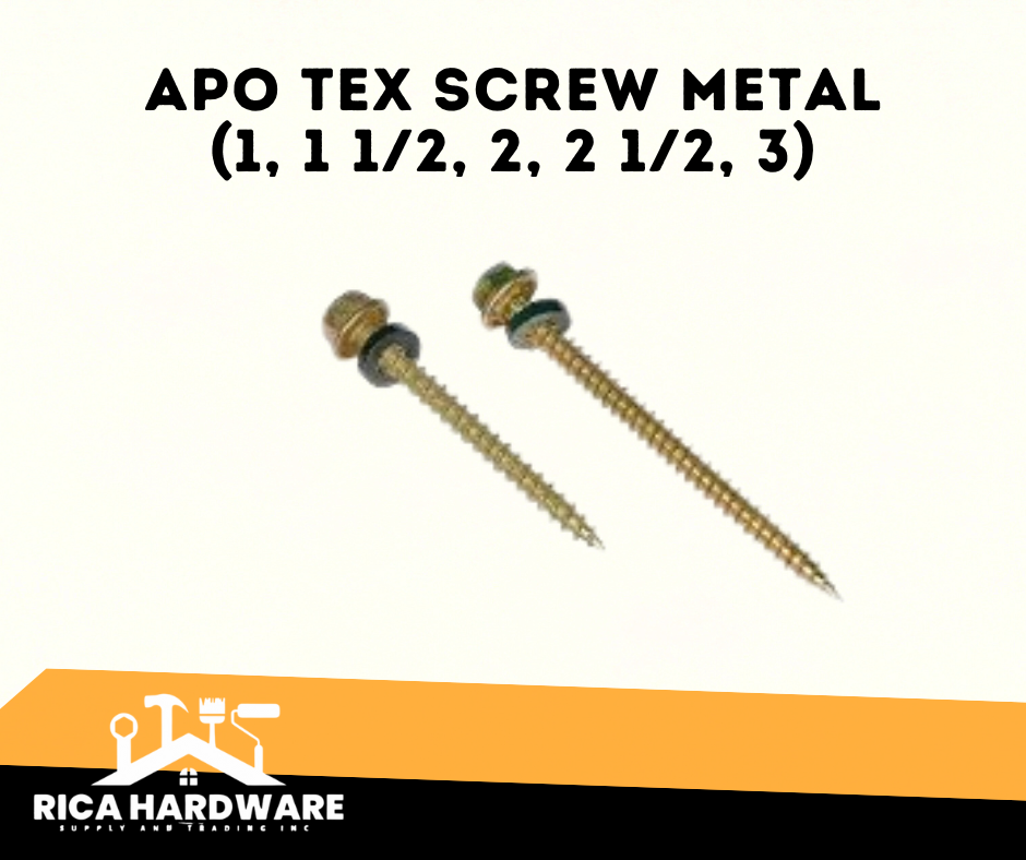 APO TEX SCREW METAL (1, 1 1/2, 2, 2 1/2, 3)