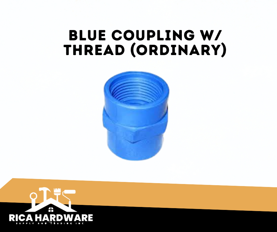 BLUE COUPLING WITH THREAD (ORDINARY)