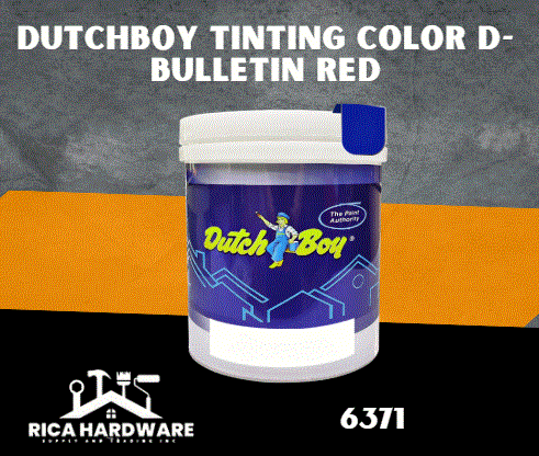 DUTCHBOY TINTING COLOR D-6371 BULLETIN RED