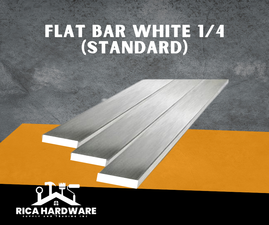 FLAT BAR WHITE 1/4 (STANDARD)