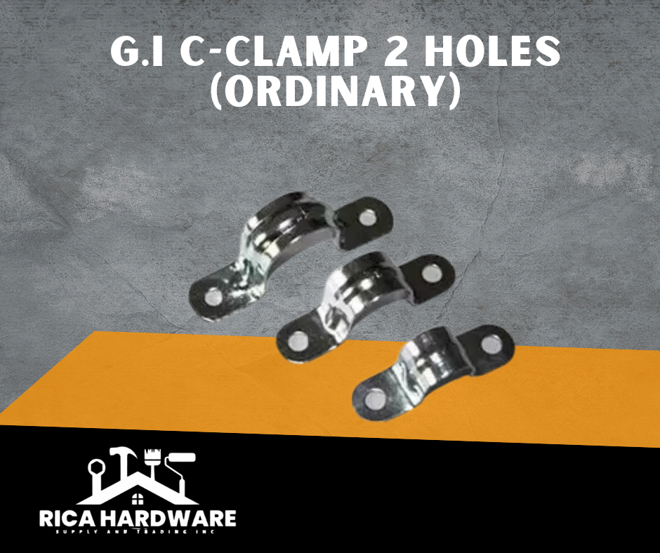 G.I C-CLAMP 2 HOLES (ORDINARY)