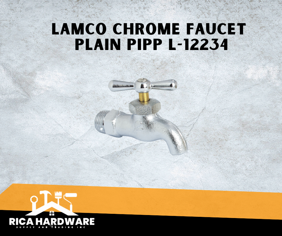 LAMCO CHROME FAUCET (PLAIN PIPP) L-12234