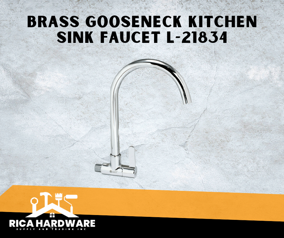 LAMCO BRASS GOOSENECK K/SINK FAUCET L-21834