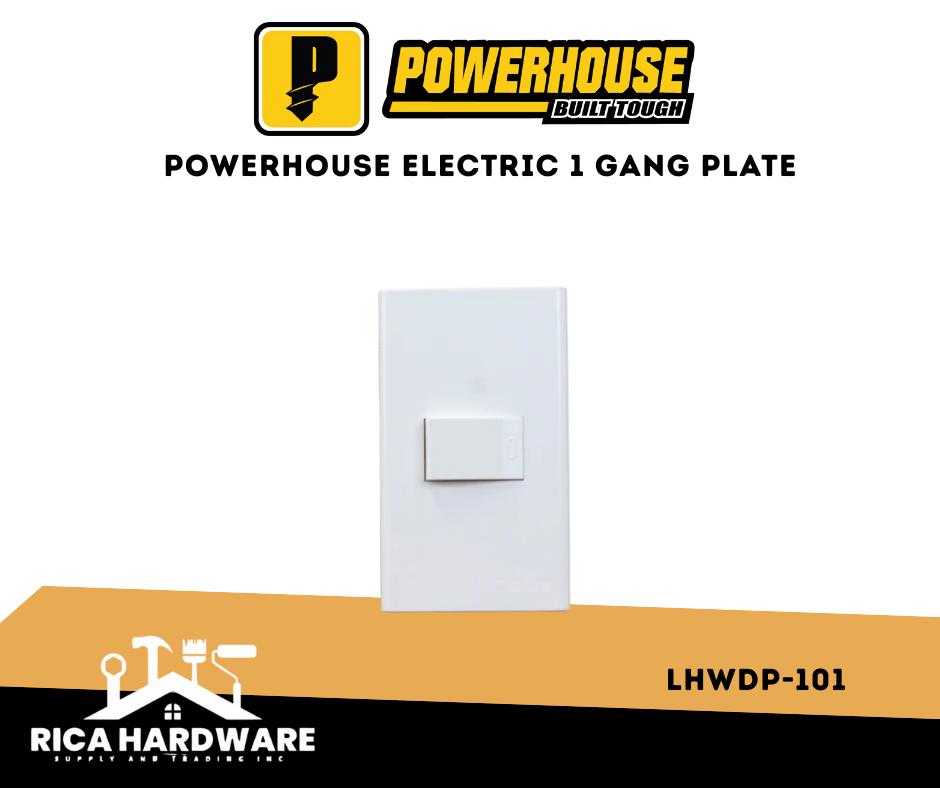 POWERHOUSE 1 GANG PLATE (LHWDP-101)