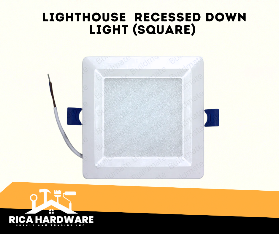 POWERHOUSE RECESSED LED DOWNLIGHT WARMWHITE 12W (SQUARE)(PHERP-SQR-12W-WW)