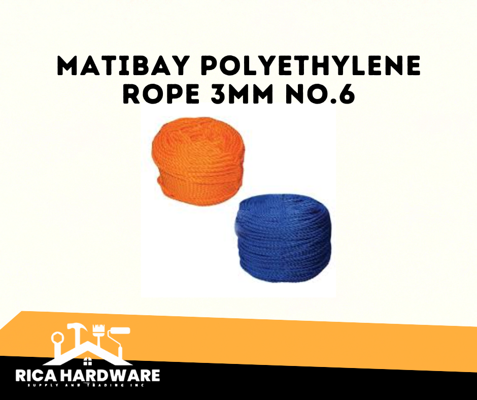 MATIBAY POLYETHYLENE ROPE 3MM NO.6