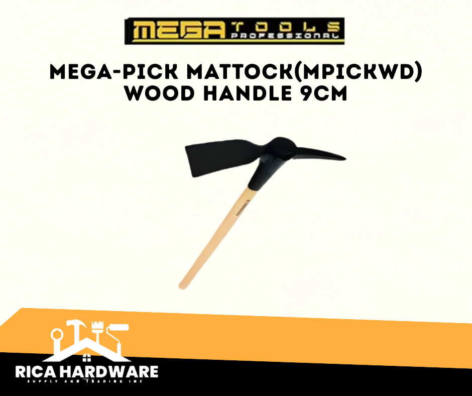 MEGA PICK MATTOCK (MPICKWD) WOOD HANDLE 9CM