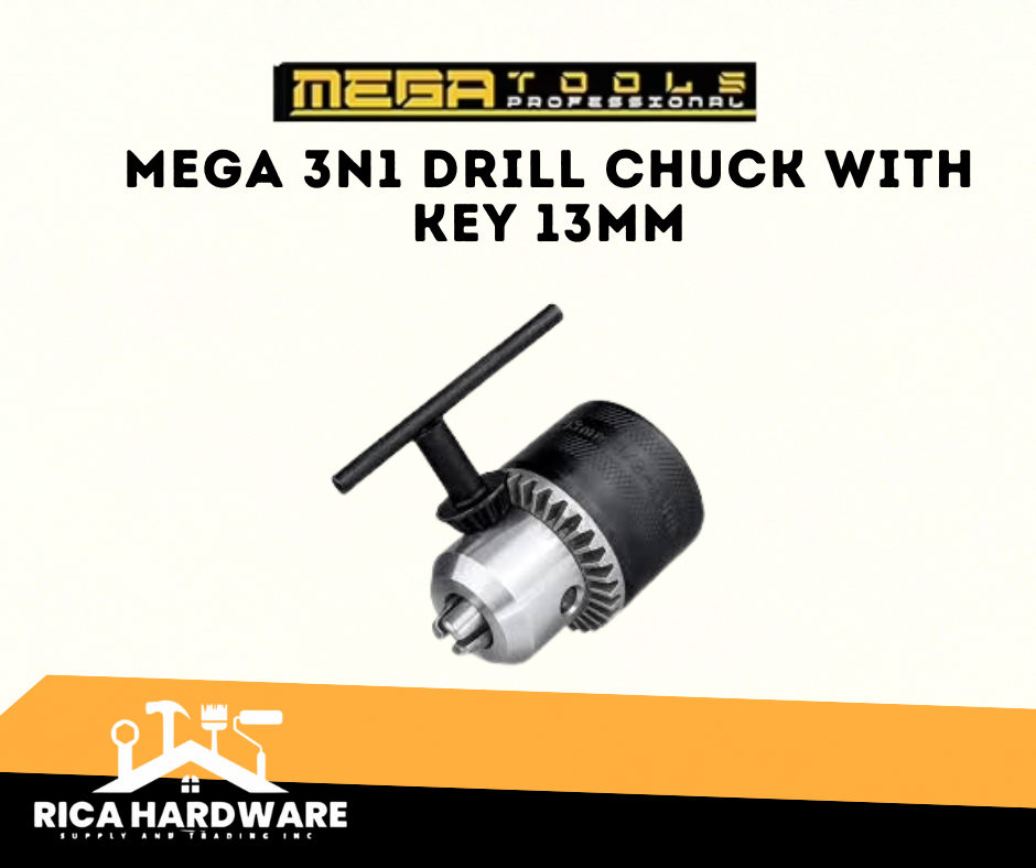 MEGA 3IN1 DRILL CHUCK WITH KEY 13MM