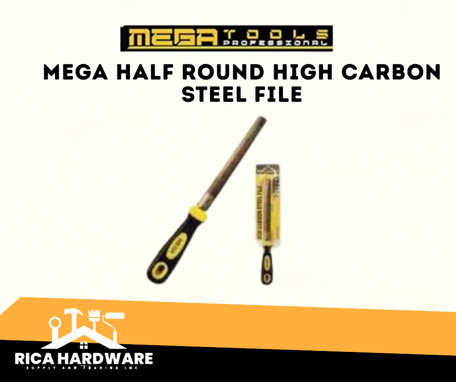 MEGA HALF ROUND HIGH CARBON STEEL FILE