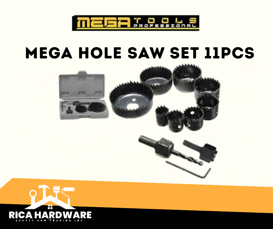 MEGA HOLE SAW SET 11PCS