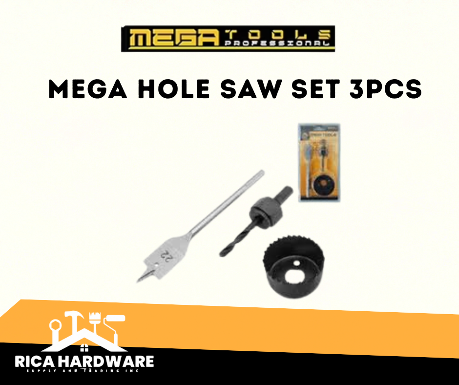 MEGA HOLE SAW SET 3PCS