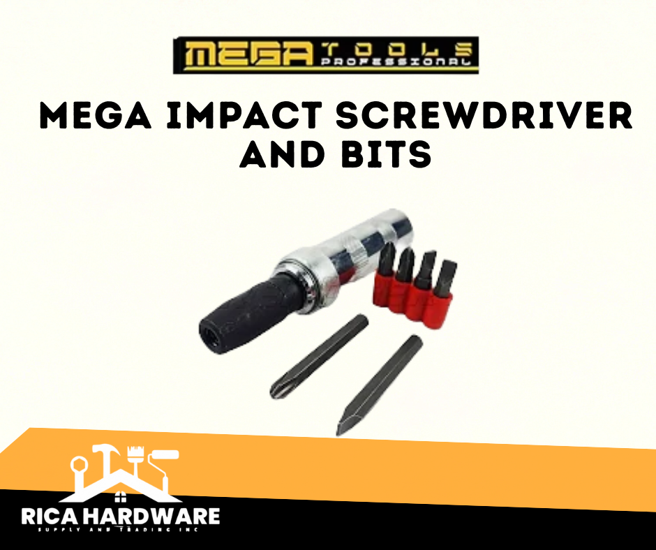 MEGA IMPACT SCREWDRIVER AND BITS