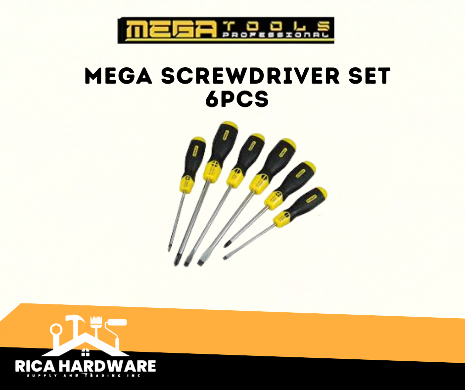 MEGA SCREWDRIVER SET 6PCS