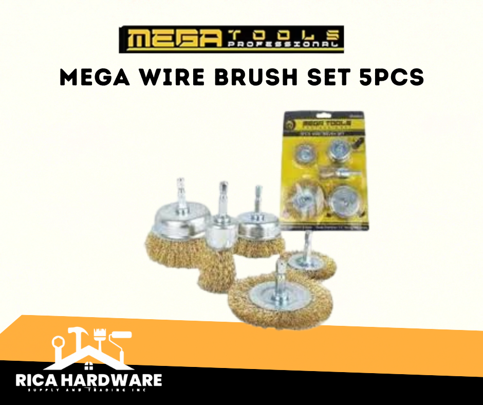 MEGA WIRE BRUSH SET 5PCS