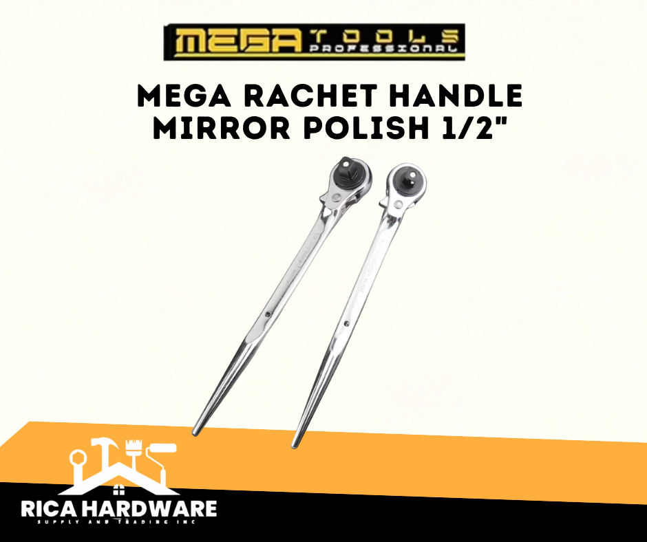 MEGA RACHET HANDLE MIRROR POLISH 1/2"