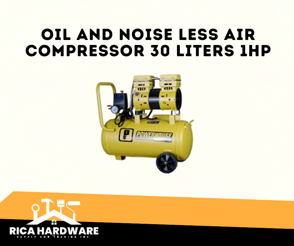 OIL AND NOISE LESS AIR COMPRESSOR 30 LITERS 1HP