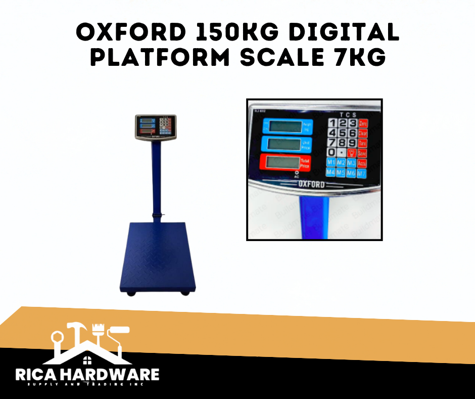 OXFORD DIGITAL PLATFORM SCALE 150KG 7kg