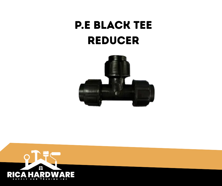 P.E BLACK TEE REDUCER (1/2X3/4)