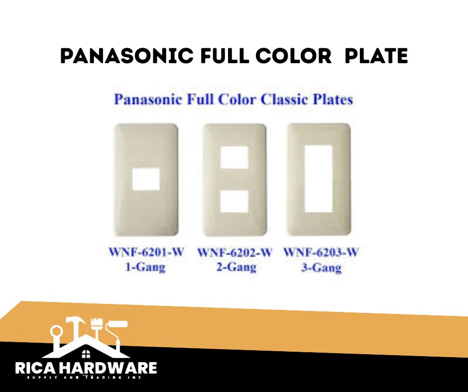 PANASONIC FULL COLOR MODERN PLATE 1 GANG 2 DEVICE WNF 6202W-8 CLASSIC SERIES