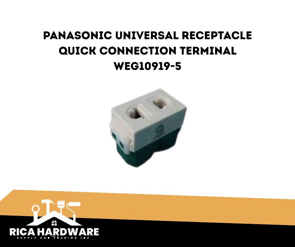 PANASONIC UNIVERSAL RECEPTACLE QUICK CONNECTION TERMINAL WEG10919-5