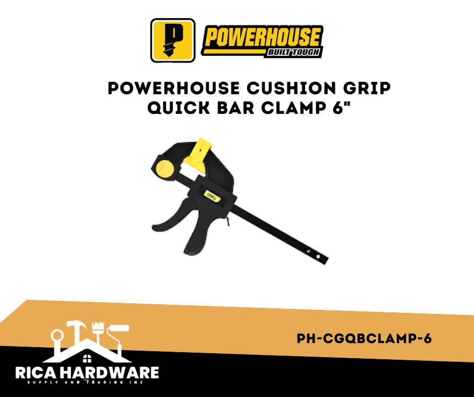 POWERHOUSE CUSHION GRIP QUICK BAR CLAMP 6"