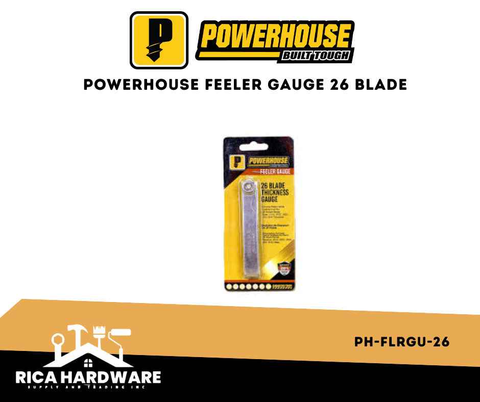 POWERHOUSE FEELER GAUGE 26 BLADE PH-FLRGU-26