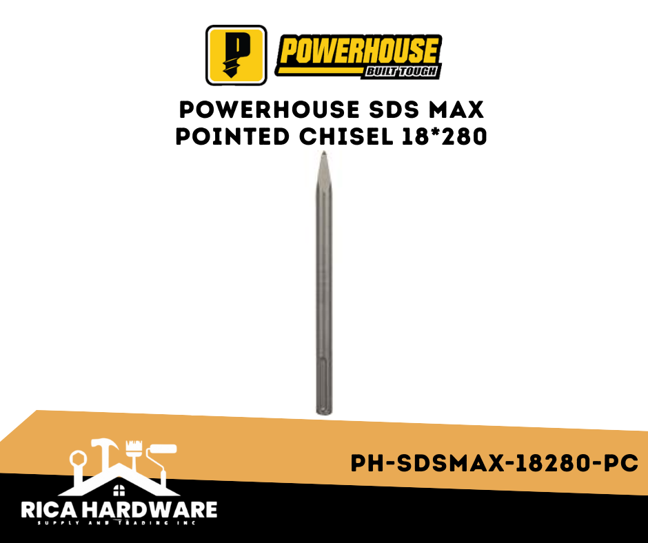 POWERHOUSE PH-SDSMAX-18280-PC SDS MAX POINTED CHISEL 18*280