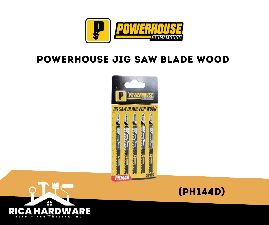 POWERHOUSE JIG SAW BLADE FOR WOOD 5PCS (PH144D)