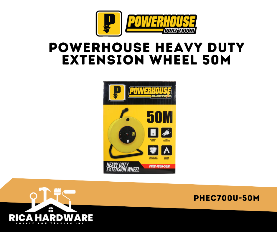POWERHOUSE HEAVY DUTY EXTENSION WHEEL 50M (PHEC700U-50M)