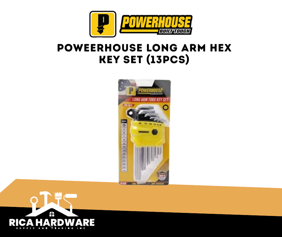 POWEERHOUSE LONG ARM HEX KEY SET (13PCS)