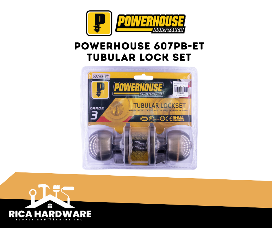 POWERHOUSE 607PB-ET TUBULAR LOCKSET