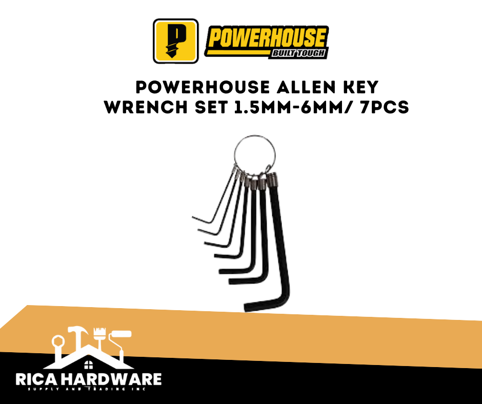 POWERHOUSE ALLEN KEY WRENCH SET 1.5MM-6MM/ 7PCS