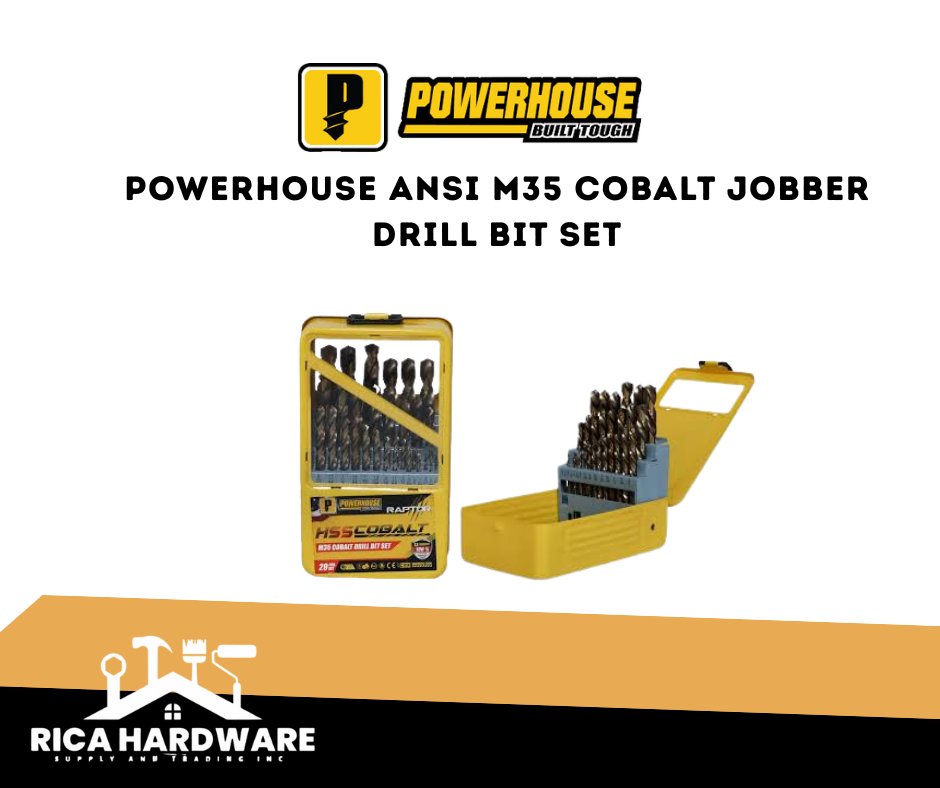 POWERHOUSE RAPTOR HSS COBALT (M35 COBALT DRILL BIT SET)29PCS