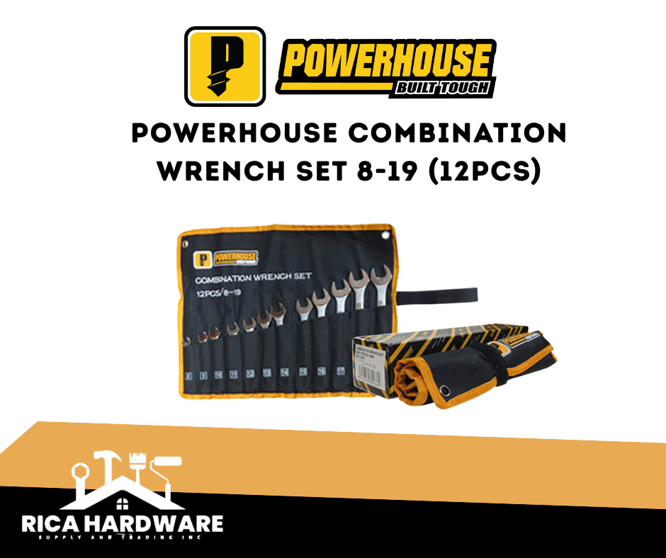 POWERHOUSE COMBINATION WRENCH SET 8-19 (12PCS)