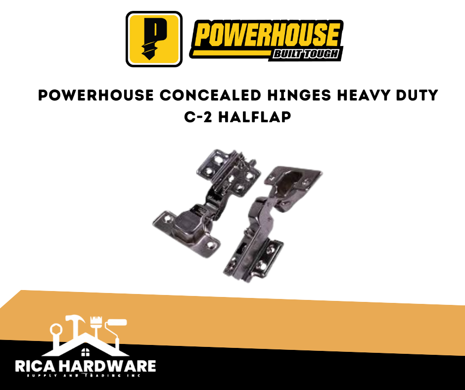 POWERHOUSE CONCEALED HINGES HEAVY DUTY C-2 HALFLAP