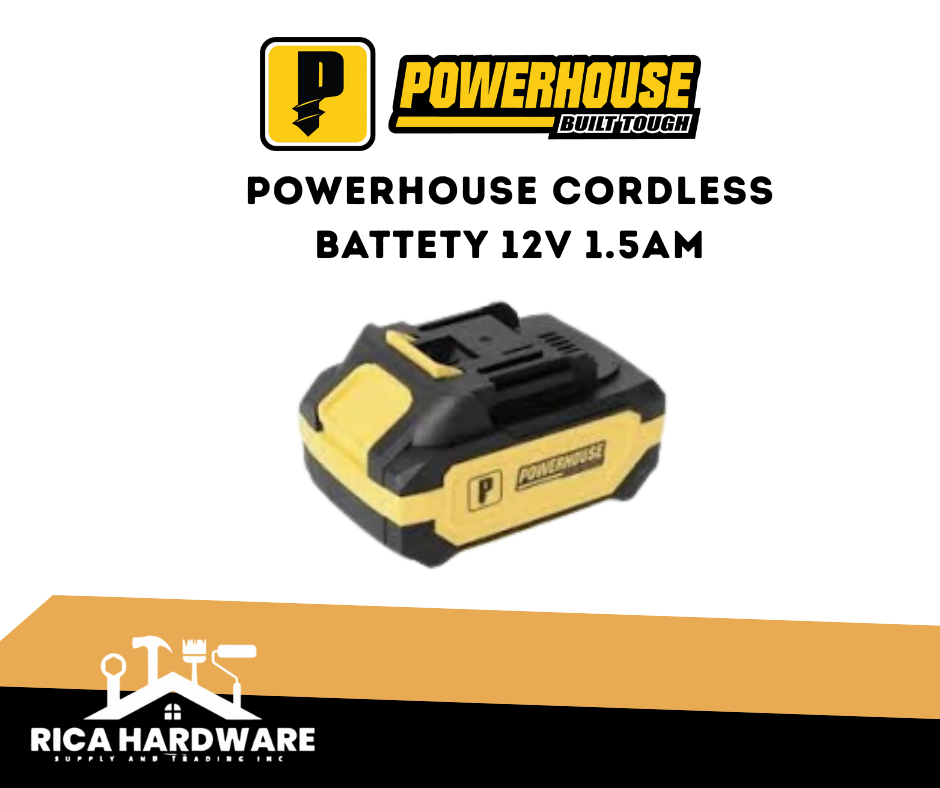 POWERHOUSE CORDLESS BATTETY 12V 1.5AM