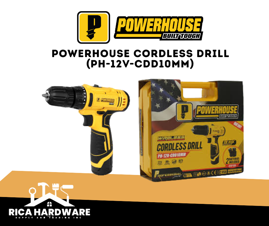 POWERHOUSE CORDLESS DRILL (PH-12V-CDD10MM)