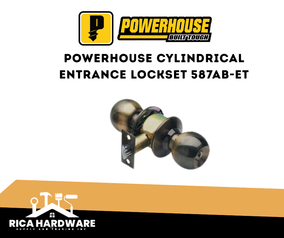 POWERHOUSE CYLINDRICAL ENTRANCE LOCKSET 587AB-ET