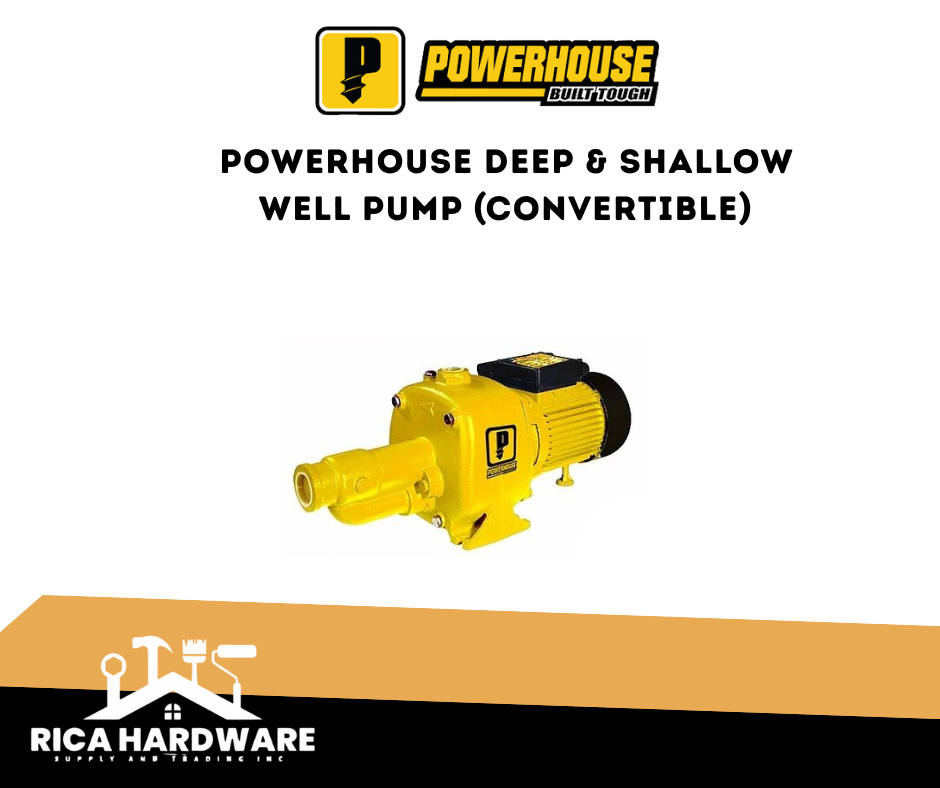 POWERHOUSE DEEP & SHALLOW WELL PUMP (CONVERTIBLE)