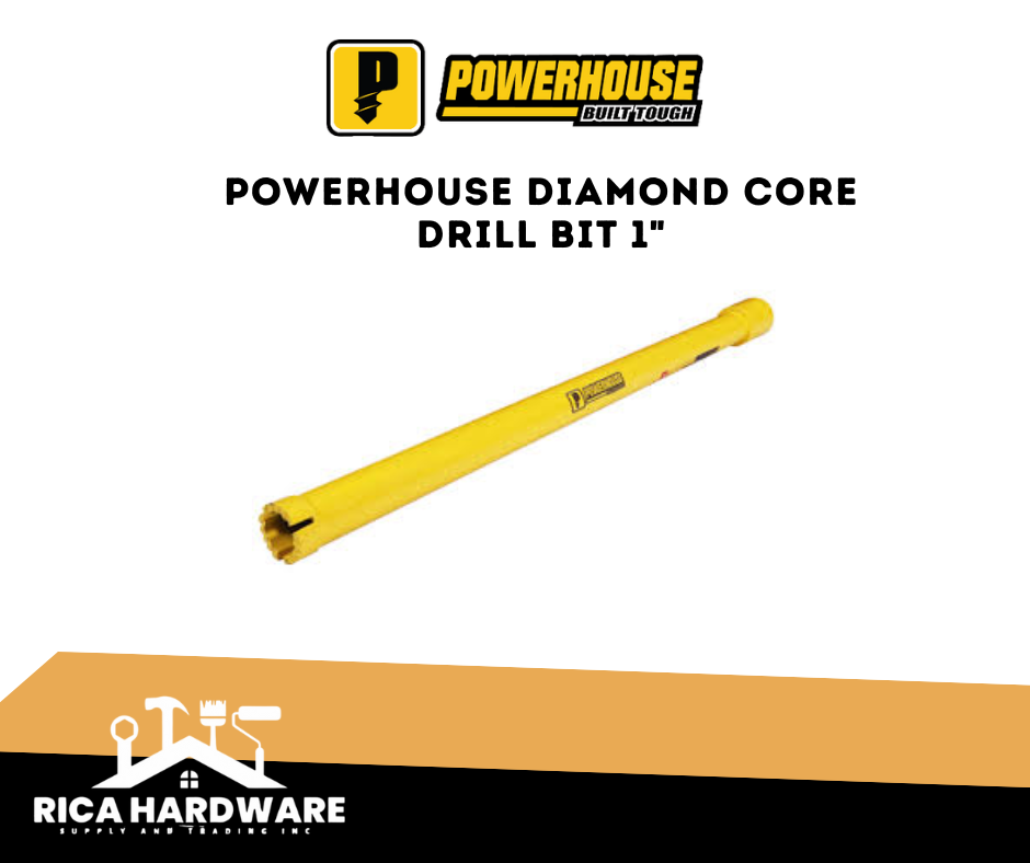 POWERHOUSE DIAMOND CORE DRILL BIT M22 1" 25x450mm (PH-DCDB-1)