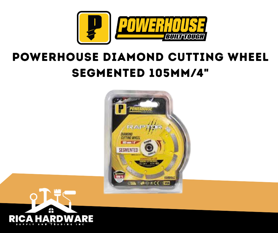 POWERHOUSE DIAMOND CUTTING WHEEL SEGMENTED 105MM/4"