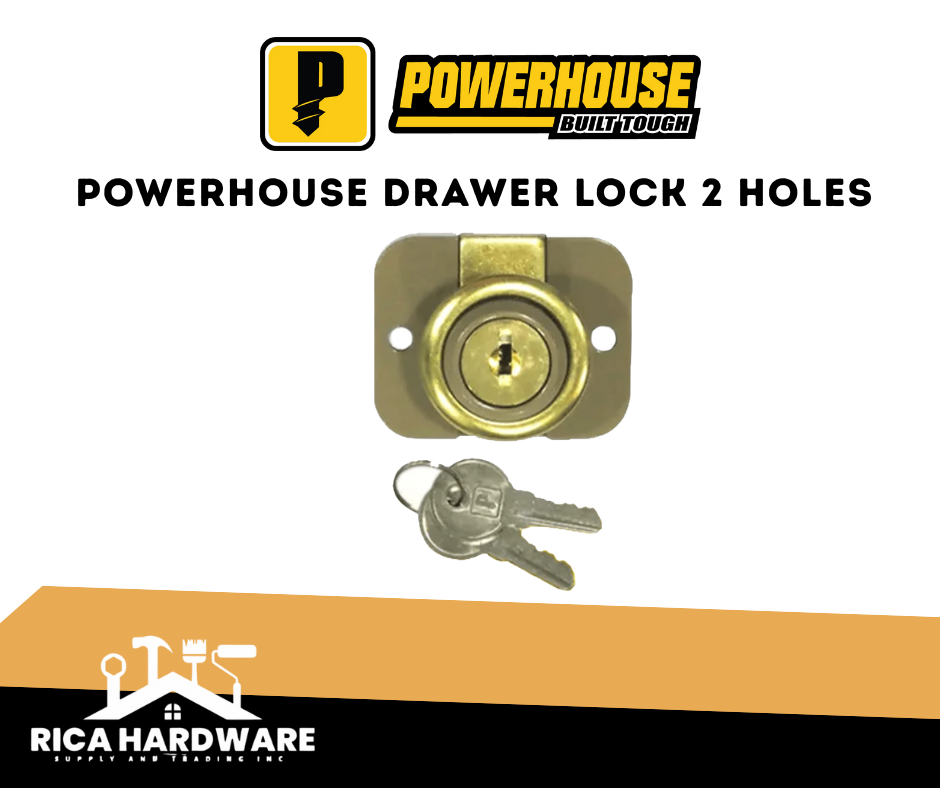 POWERHOUSE DRAWER LOCK 2 HOLES