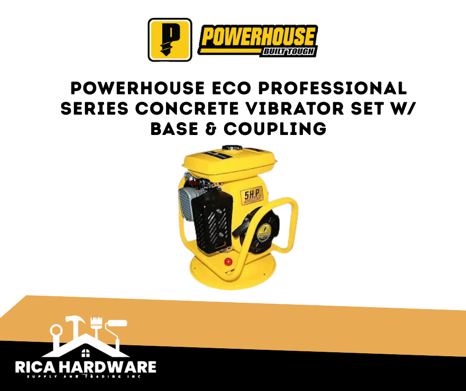 POWERHOUSE ECO PROFESSIONAL SERIES CONCRETE VIBRATOR SET W/ BASE & COUPLING