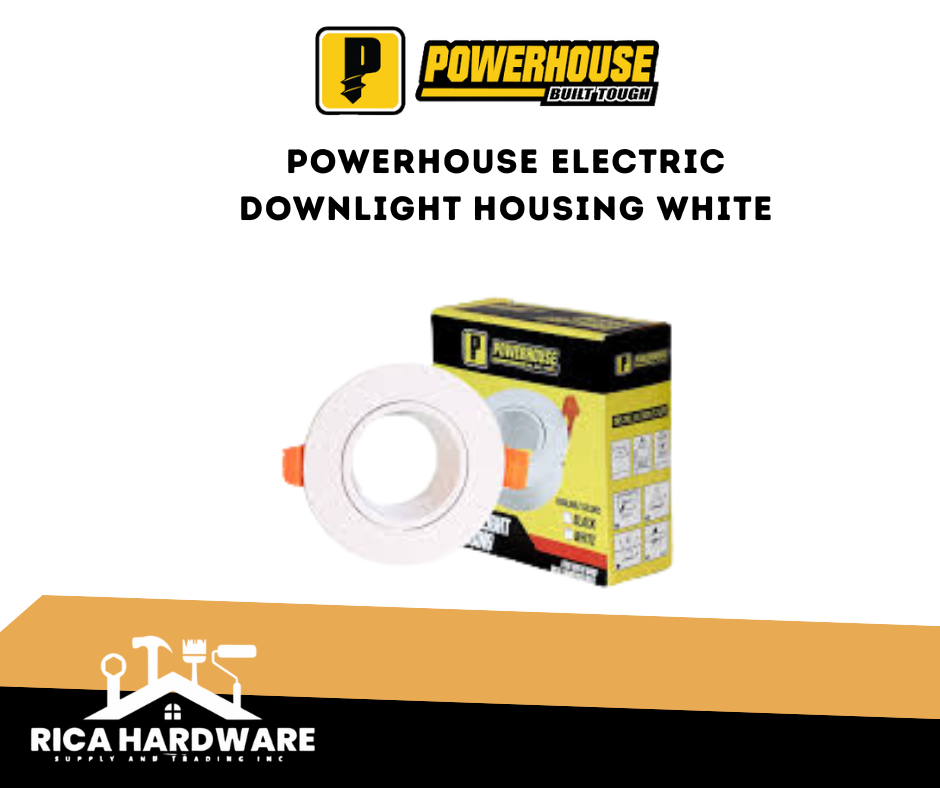POWERHOUSE ELECTRIC DOWNLIGHT HOUSING WHITE