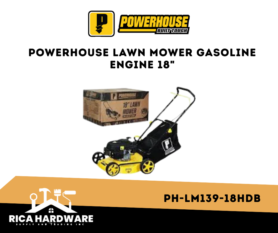 POWERHOUSE LAWN MOWER PH-LM139-18HDB GASOLINE ENGINE 18"
