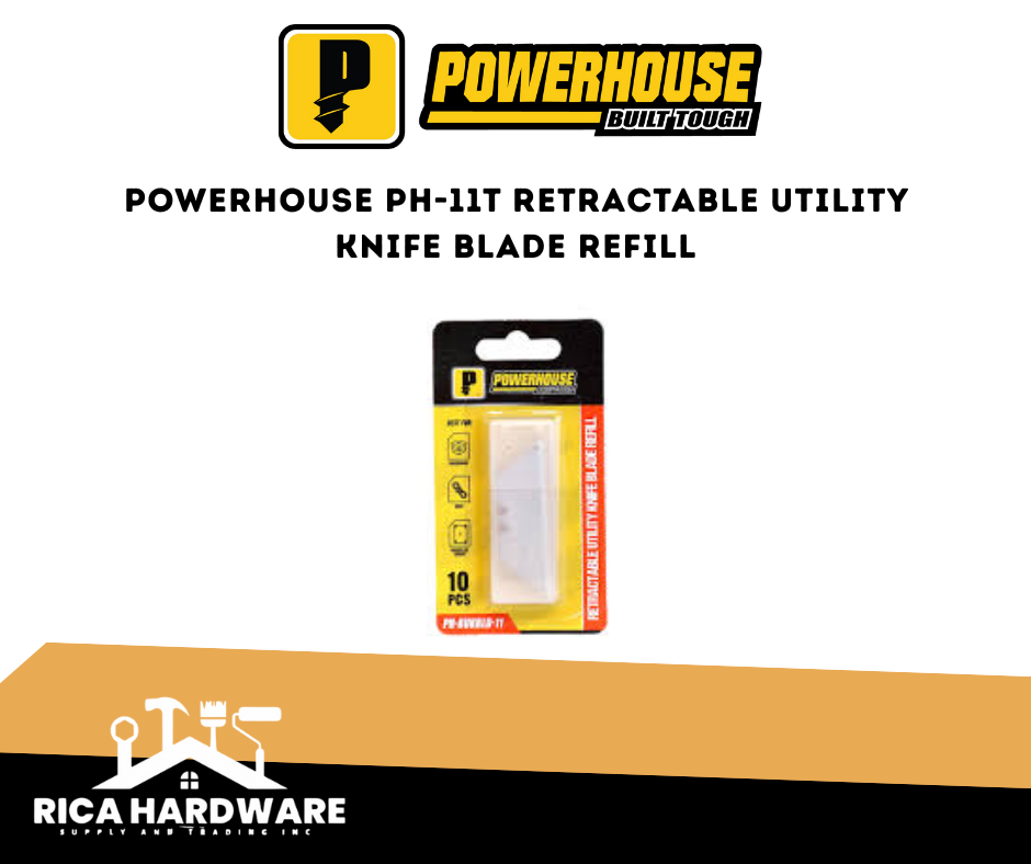 POWERHOUSE PH-11T RETRACTABLE UTILITY KNIFE BLADE REFILL